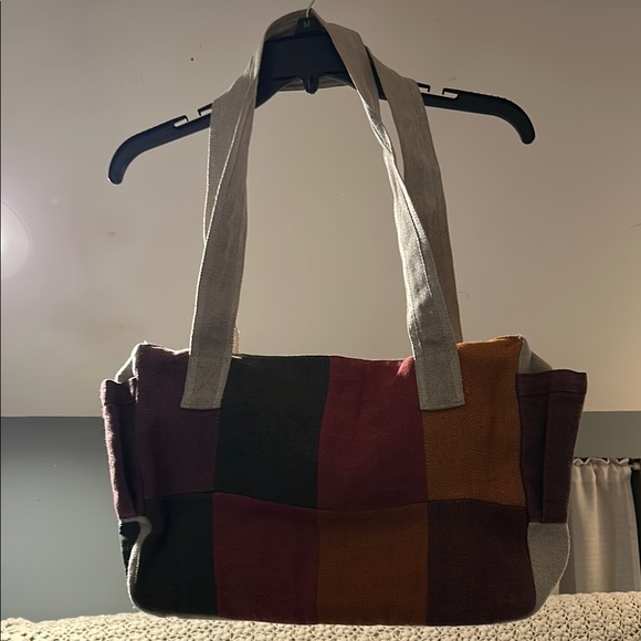 Ecolution Natural Works Hemp Patchwork Tote Bag - Multicolor - Picture 1 of 6